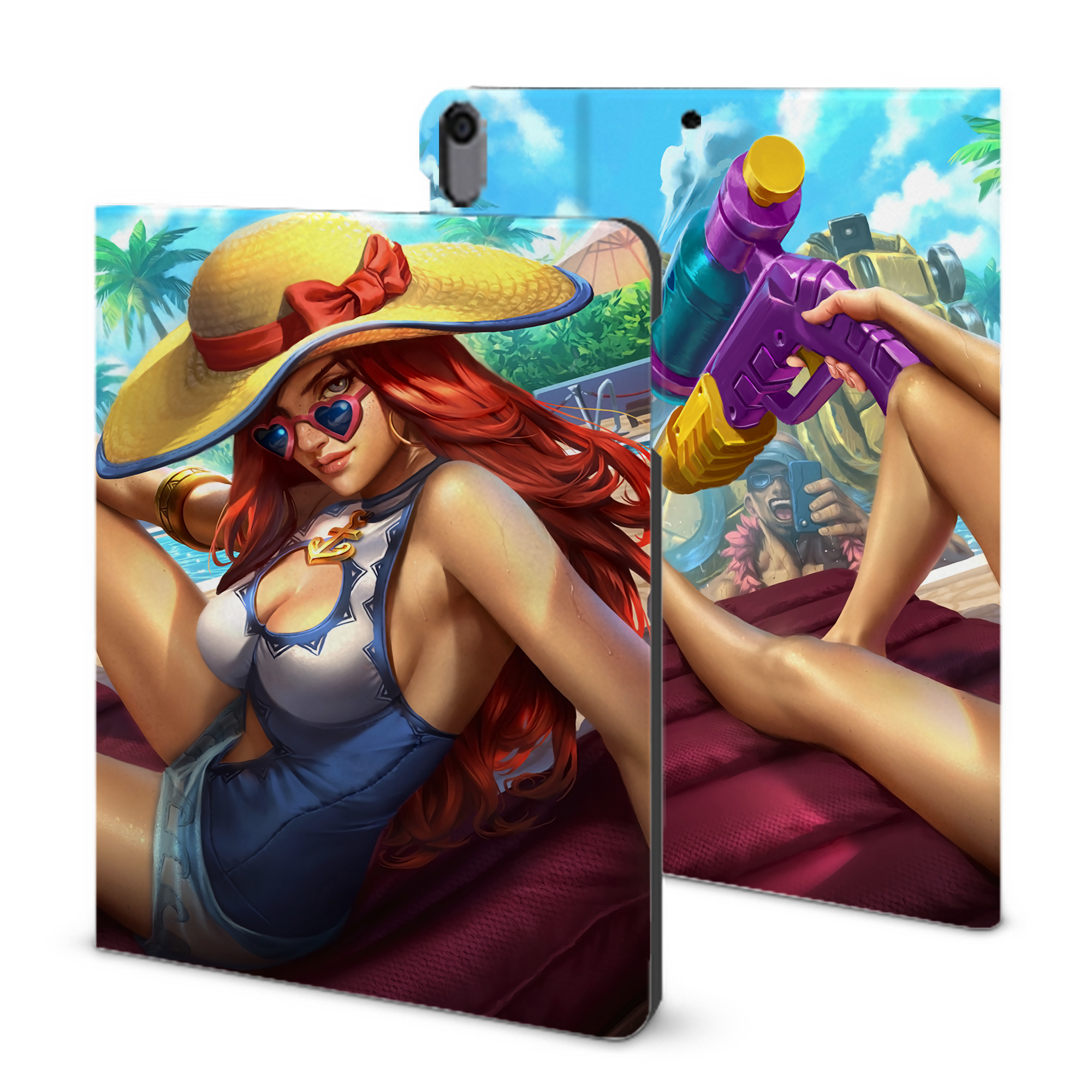 （画像用） リーグ・オブ・レジェンド League of Legends LOL IPad ケース ブック型 PUレザー TPU 耐衝撃 軽量 薄型 ペン収納なし 全面保護 IPad 各モデル対応